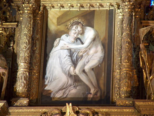 La vizio de sankta Bernardo, portanta Jesuon de la kruco