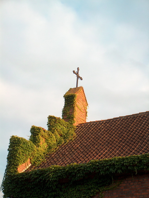 Pinto de la kapelo de la seminarianoj, kie chiumatene okazis meso kaj ekumena preĝo