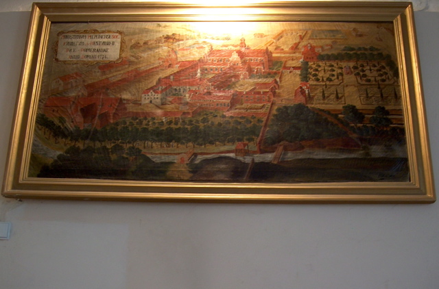 Pentraĵo de la iama cistercia monaĥejo, kie nun gastas la Seminario